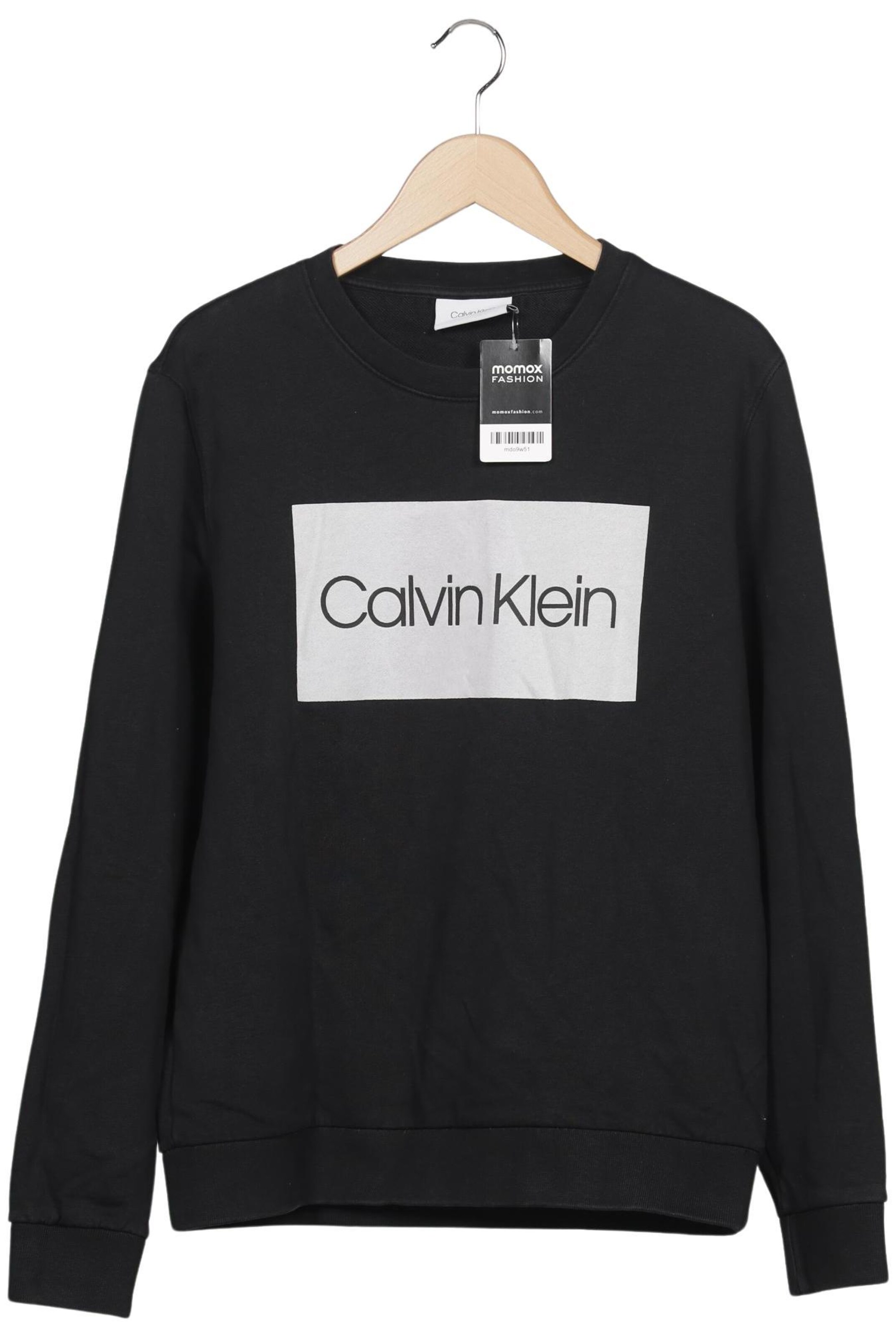 Calvin Klein Sweatshirt & Zip-Up Hoodie in L in Black: front