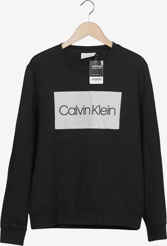 Calvin Klein Sweatshirt & Zip-Up Hoodie in L in Black: front