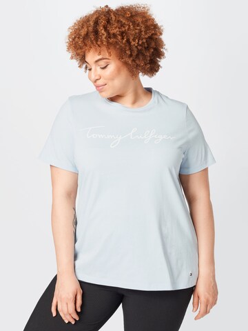 Tommy Hilfiger Curve T-Shirt in Blau: predná strana