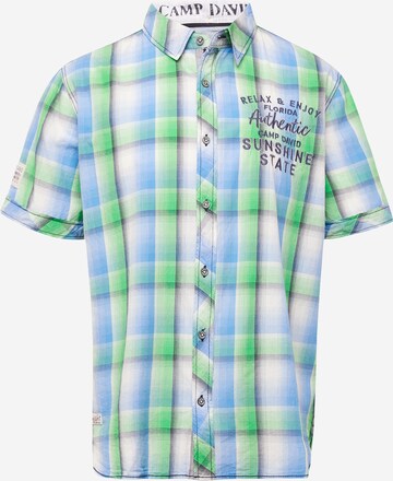 CAMP DAVID Klasický střih Košile – zelená: přední strana