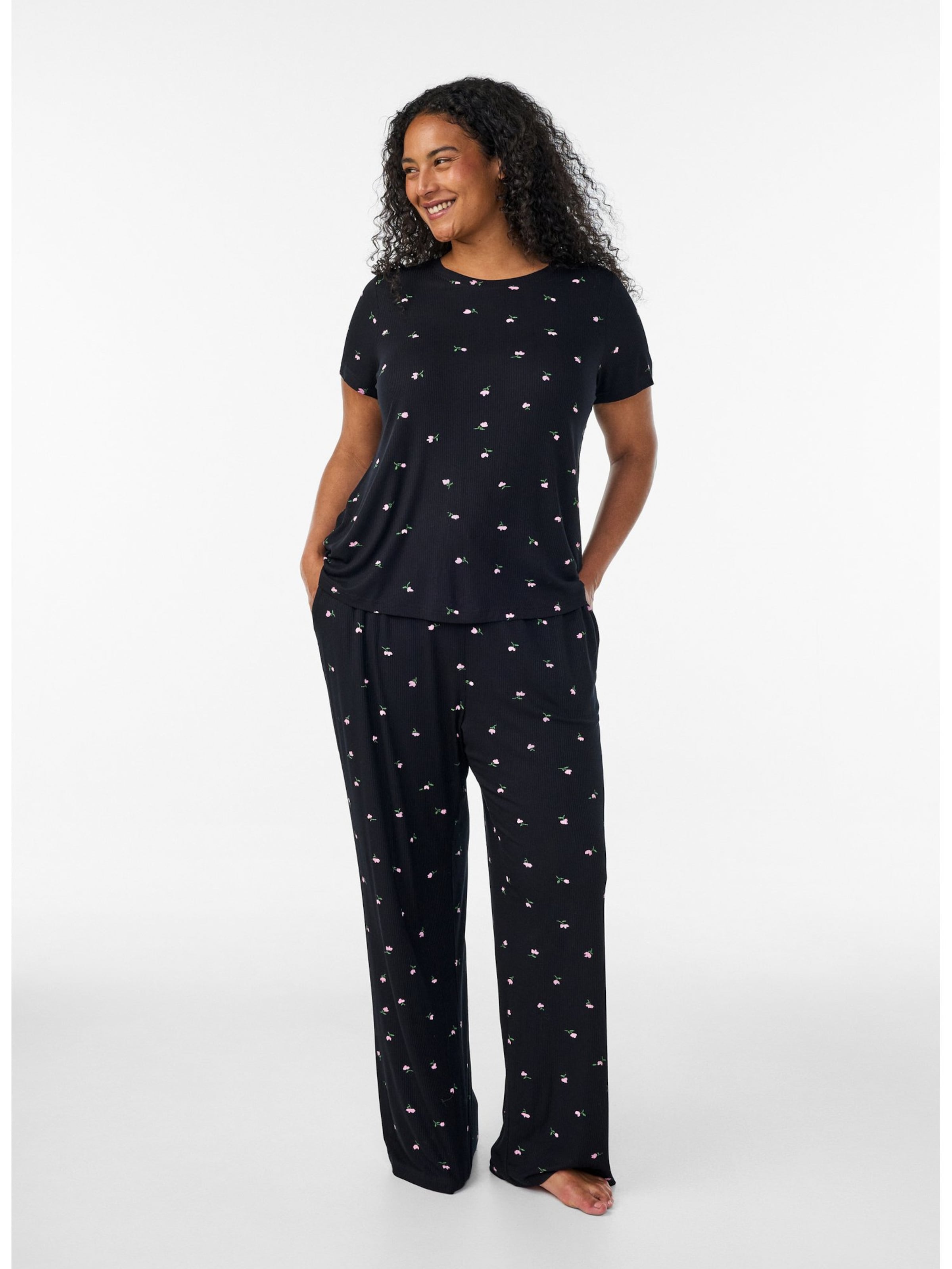 Zizzi Shirts 'Gryna' i sort