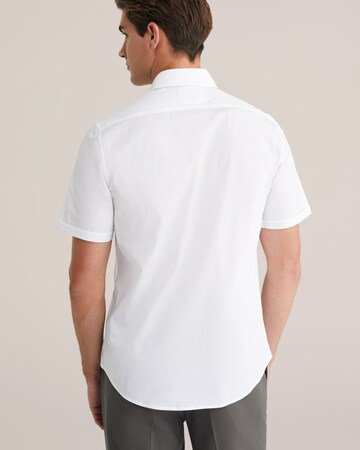 WE Fashion Slim Fit Hemd in Weiß