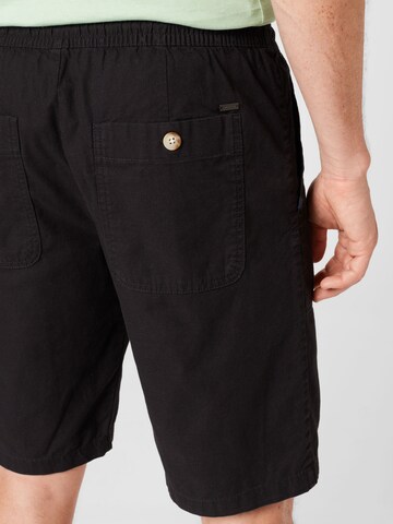 TOM TAILOR Regular Shorts in Schwarz