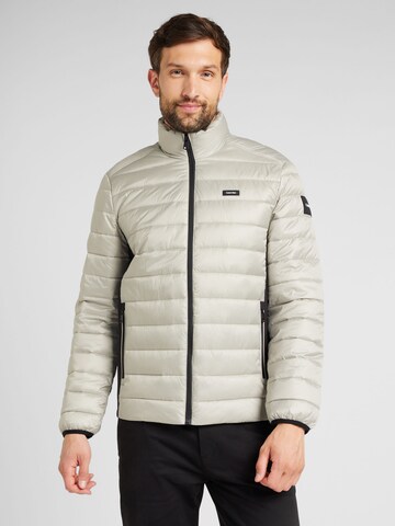 Veste mi-saison Calvin Klein en gris : devant