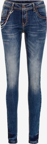 CIPO & BAXX Skinny Jeans in Blue: front