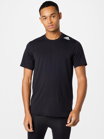 ADIDAS SPORTSWEAR Functioneel shirt 'Designed for Training' in Zwart: voorkant
