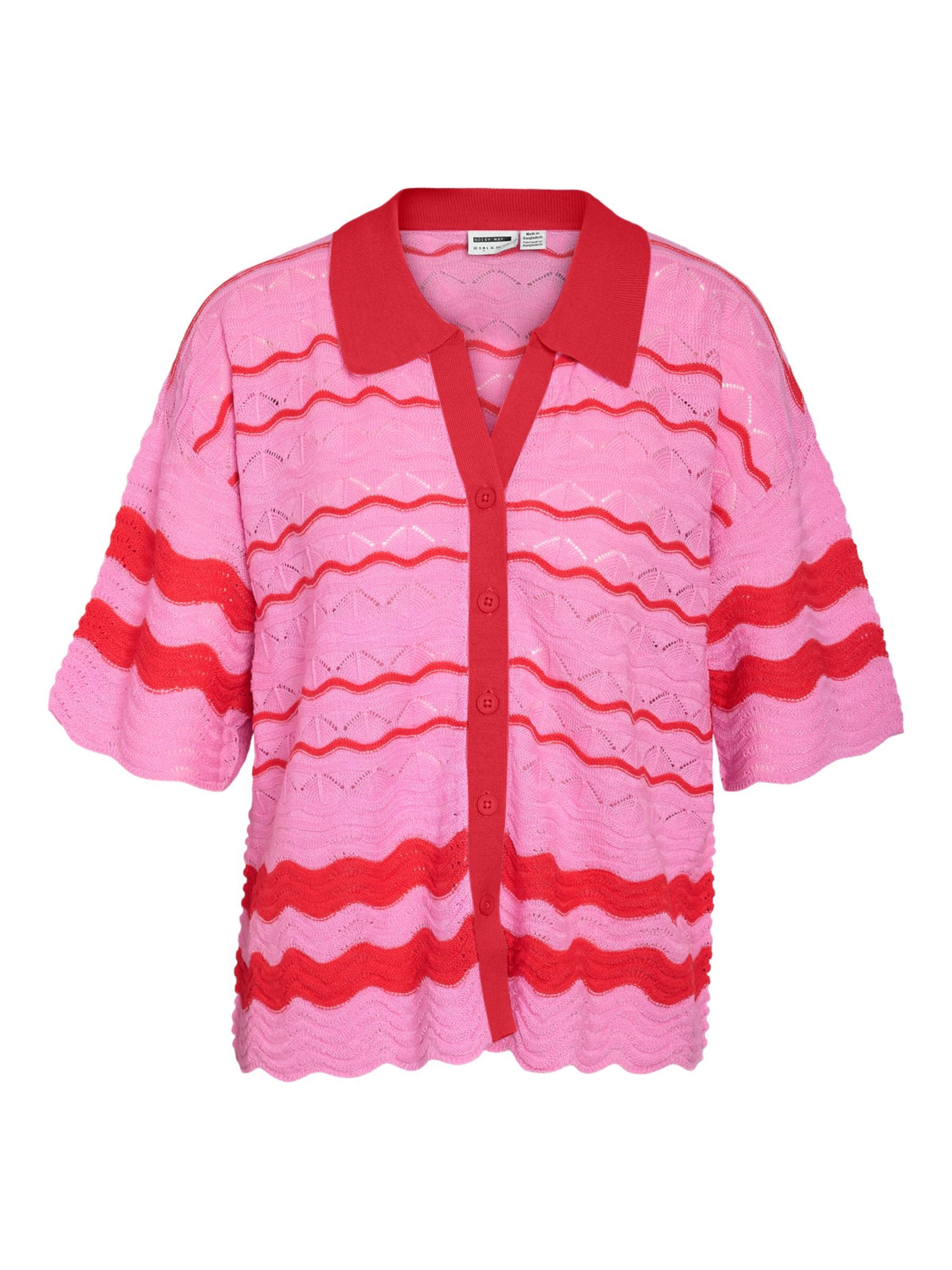 Cardigan Noisy may en rose : devant
