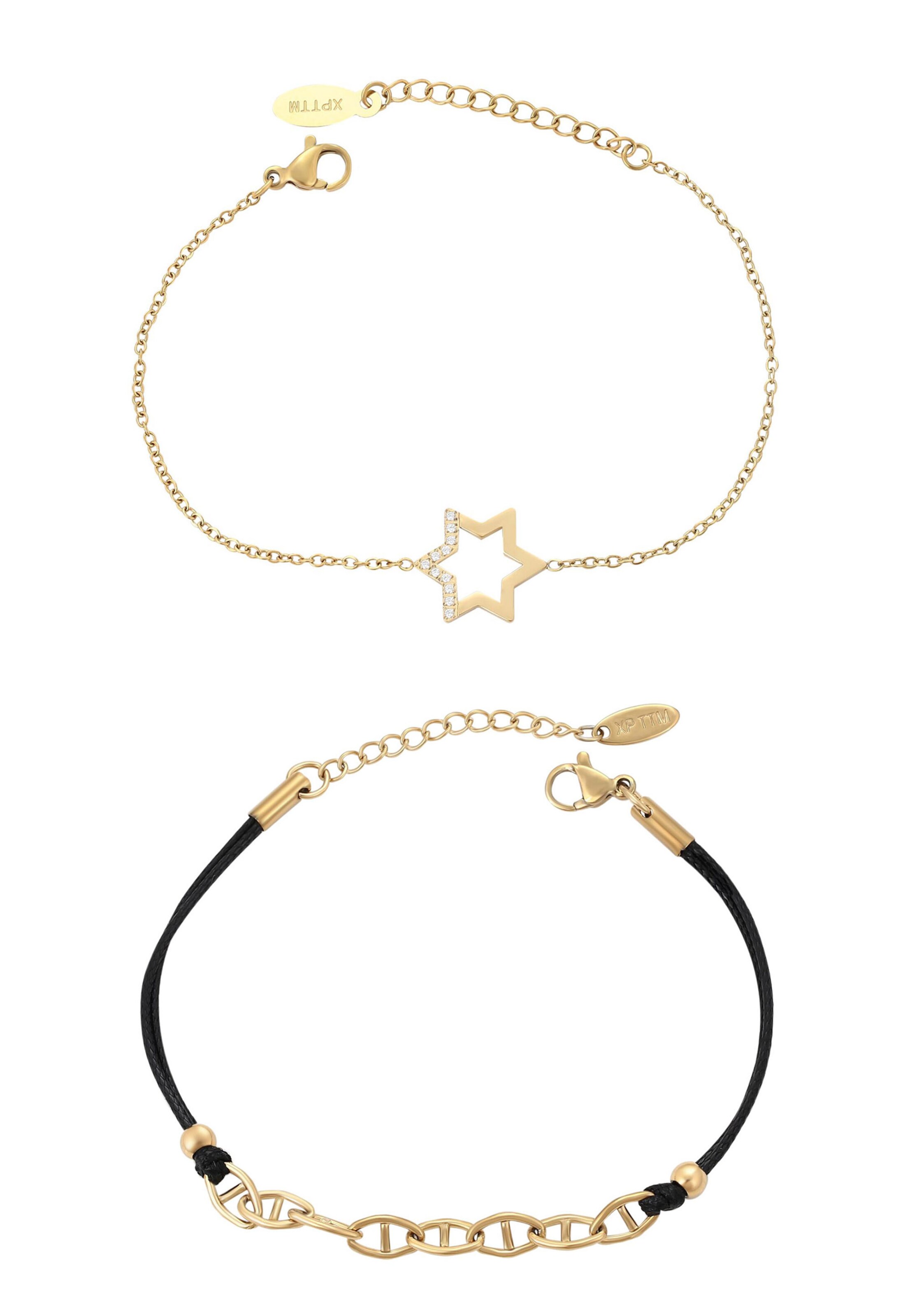 faina Pulseira em One Size em ouro / preto / transparente, Vista do artigo