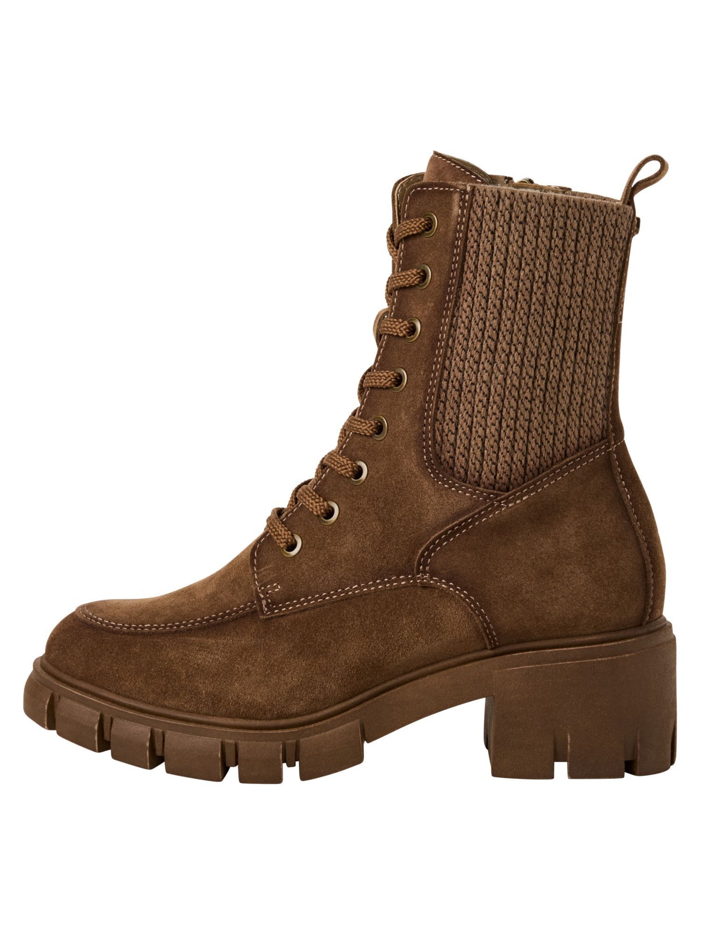 Bottines à lacets Tamaris en marron