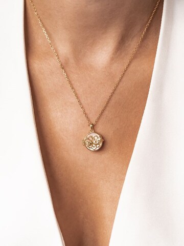 Hey Happiness - Cadena 'Eternity Locket' en oro