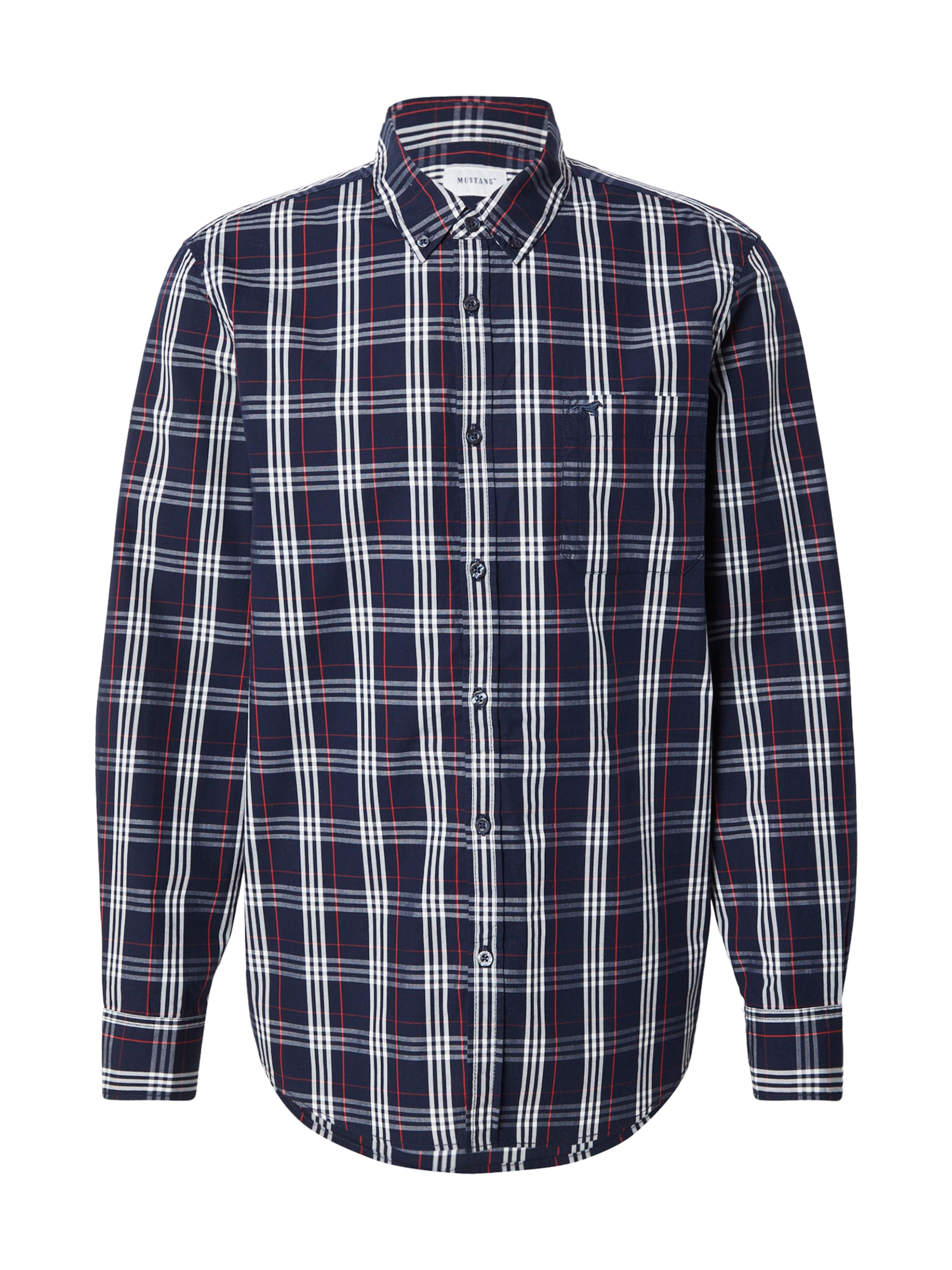 MUSTANG Regular Fit Paita 'Chester' värissä sininen: etupuoli
