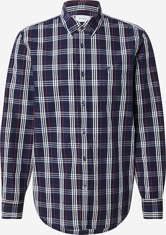 mėlyna MUSTANG Standartinis modelis Marškiniai 'Chester': priekis