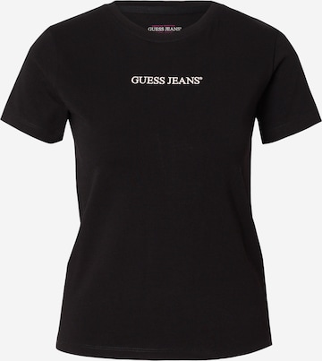 T-shirt GUESS JEANS en noir : devant