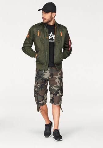 ALPHA INDUSTRIES Regular Cargo Pants 'Jet' in Green