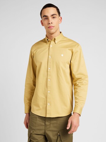 Carhartt WIP - Regular Fit Camisa clássica 'Madison' em castanho: frente