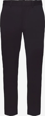 ESPRIT Slimfit Lærredsbukser i sort: forside