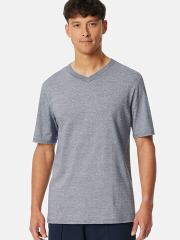 SCHIESSER Shirt ' Mix + Relax ' in Blauw: voorkant