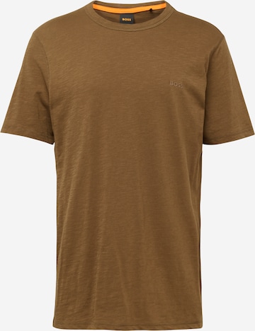 BOSS Orange Shirt 'Tegood' in Bruin: voorkant