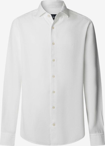 Hackett London Regular fit Button Up Shirt in White: front