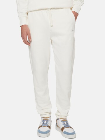 Coupe slim Pantalon Boggi Milano en blanc : devant