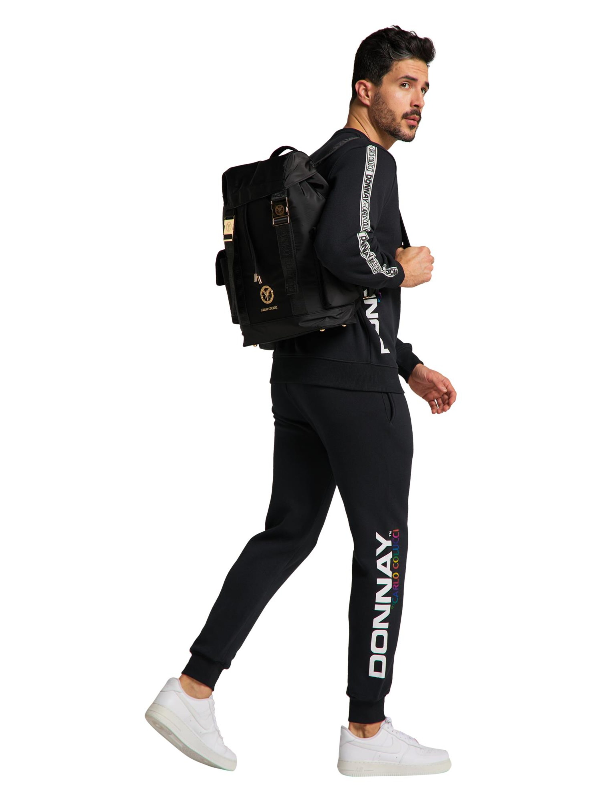 Carlo Colucci Rucksack ' Cotini ' in Schwarz