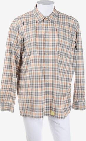 Lands‘ End Button Up Shirt in XL in Beige: front