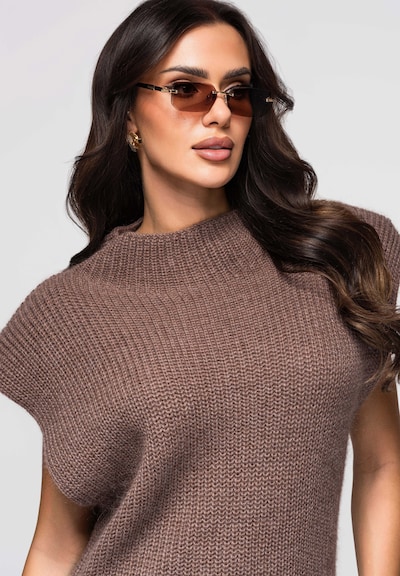 Ombre Sweater ' LW-SWSW-0119' in XS-XL in Brown, Item view
