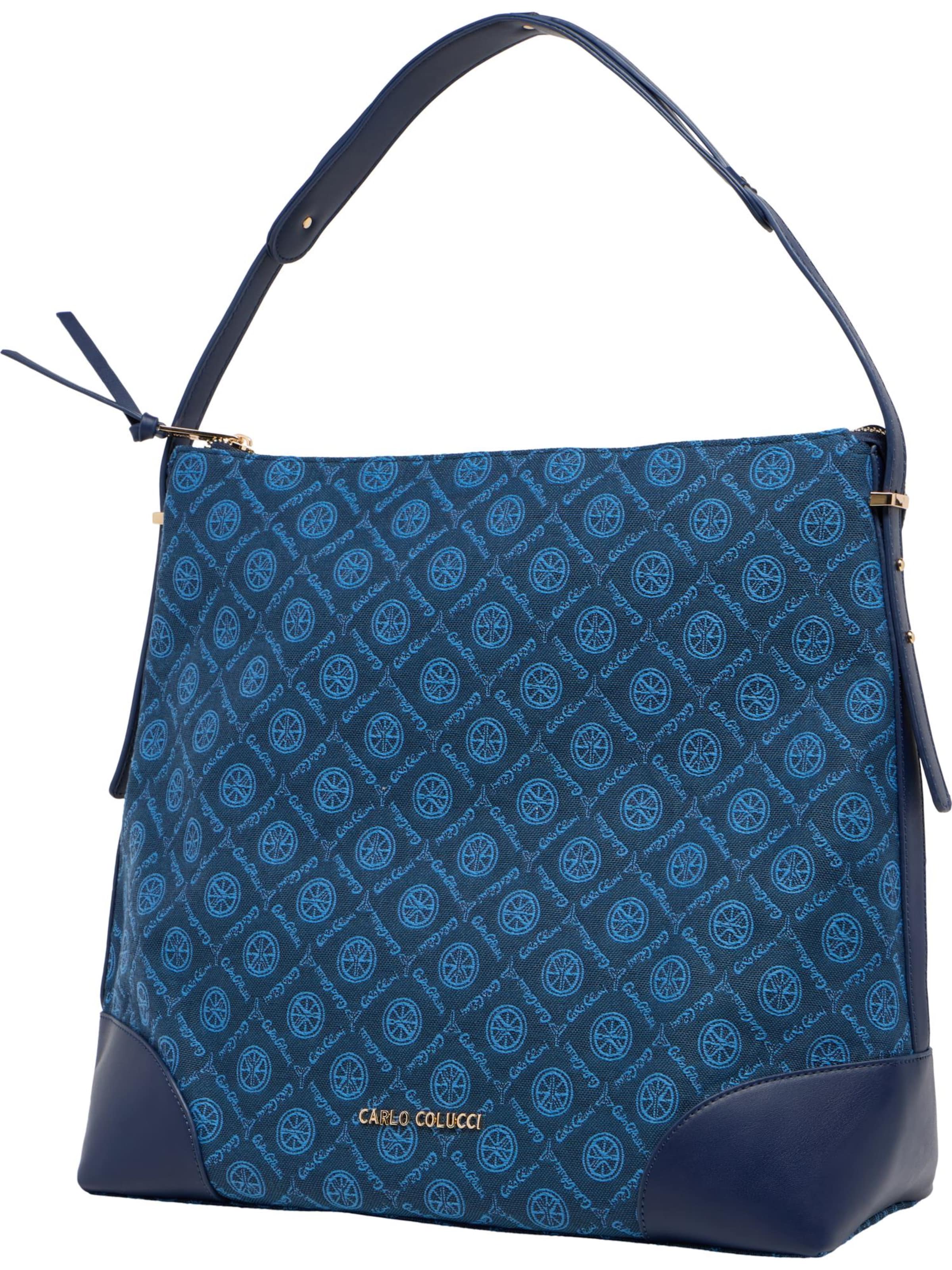 Carlo Colucci Schultertasche ' Desaler ' in Blau