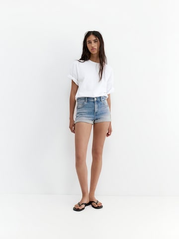 Regular Jeans de la Pull&Bear pe albastru