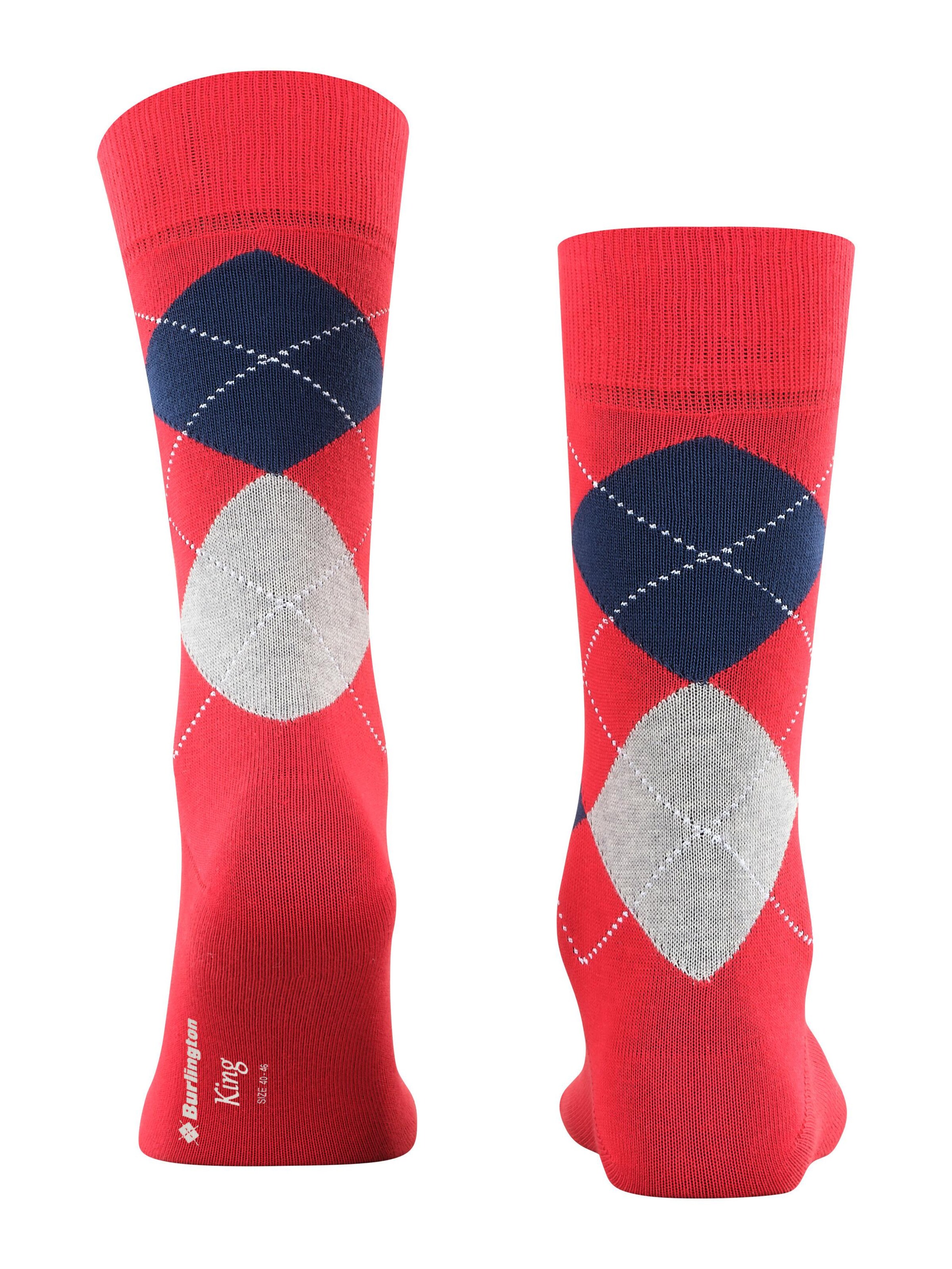 BURLINGTON Socks 'King' in Red