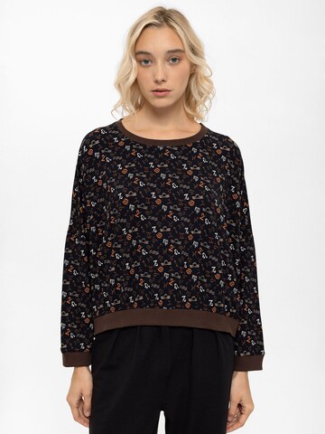 Anou Anou Sweatshirt in Schwarz: Vorderseite