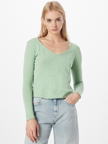 AMERICAN VINTAGE قميص 'SONOMA' بلون أخضر: الأمام