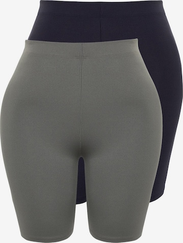 Trendyol Curve Скинни Леггинсы в Синий: спереди