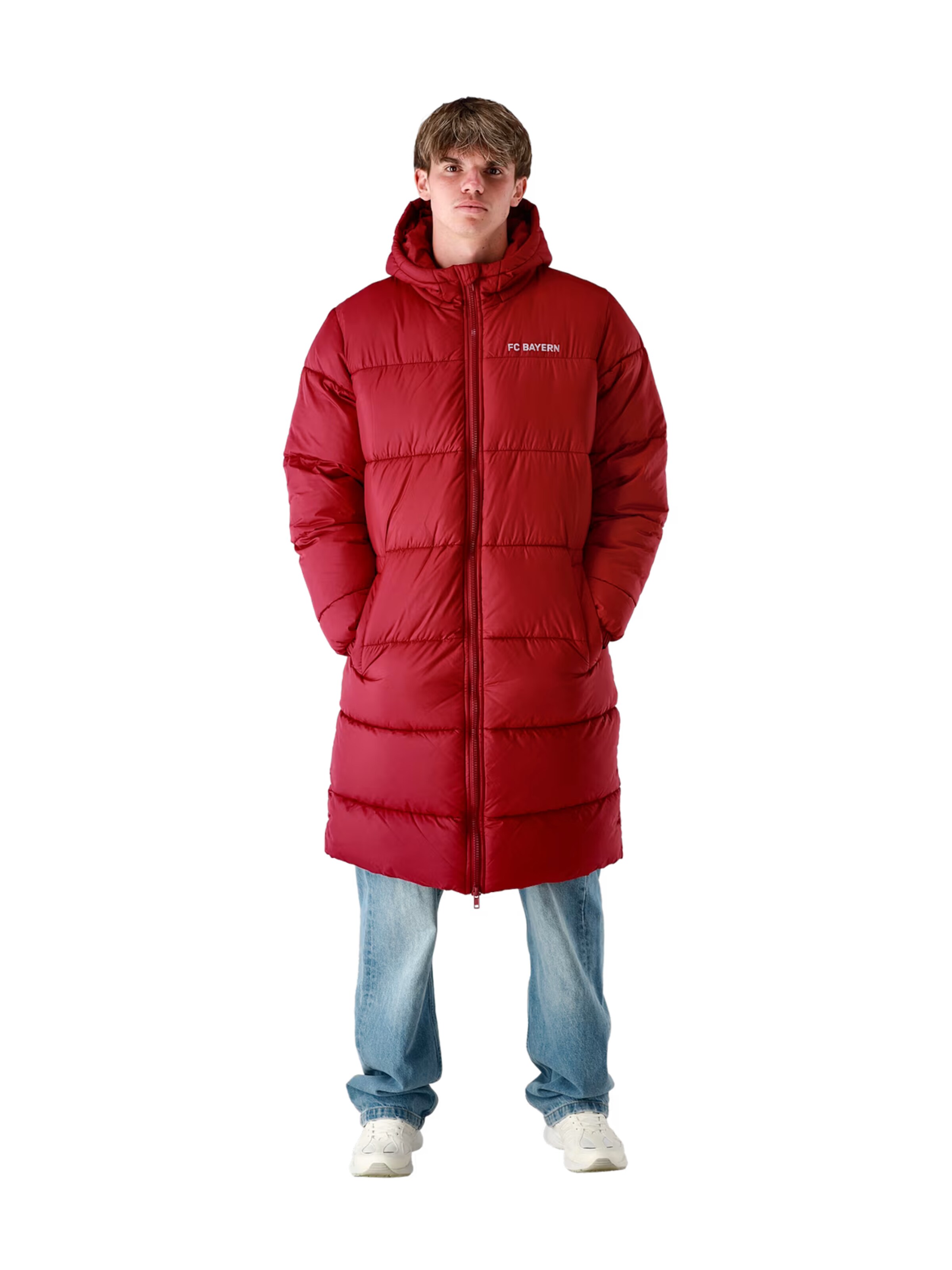 FC BAYERN MÜNCHEN Stadionparka in Rot: Vorderseite