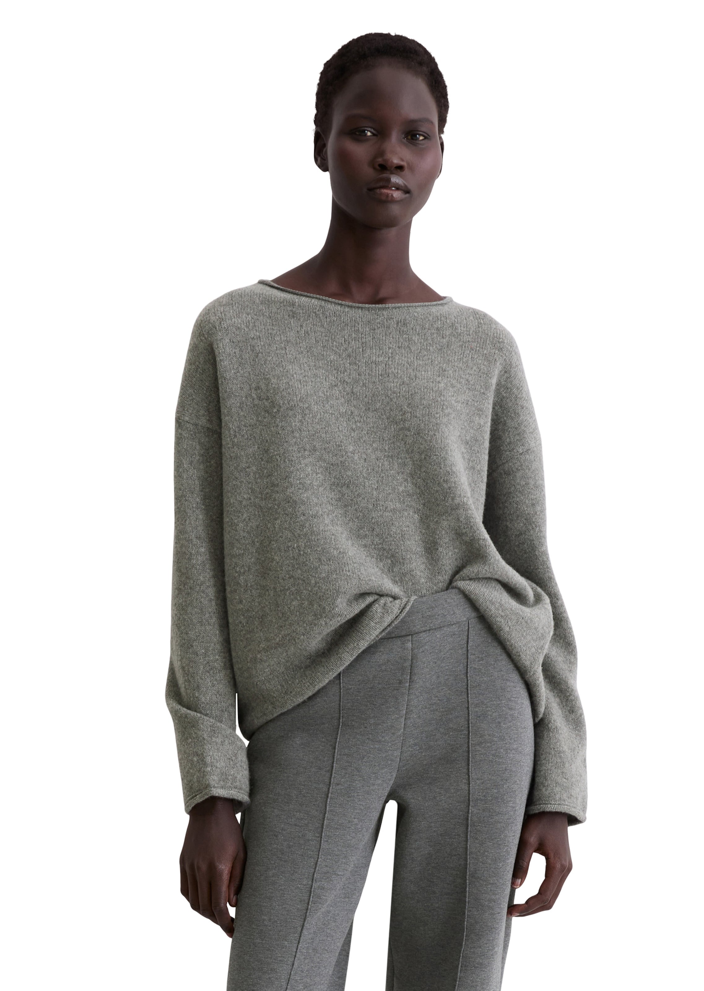 Marc O'Polo Sweater in Grey: front