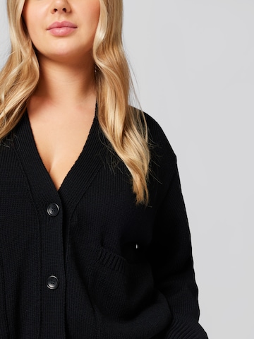 A LOT LESS Knit cardigan 'Abby' in Black