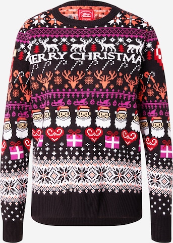 Pullover di Sublevel in nero: frontale