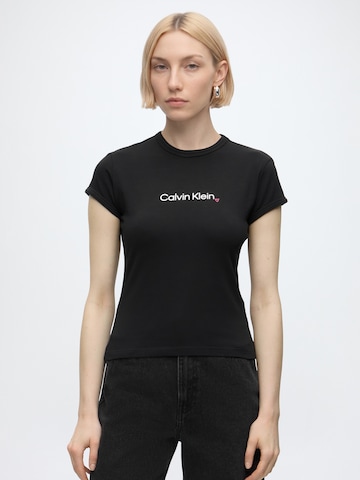 Calvin Klein Jeans Μπλουζάκι σε μαύρο: μπροστά