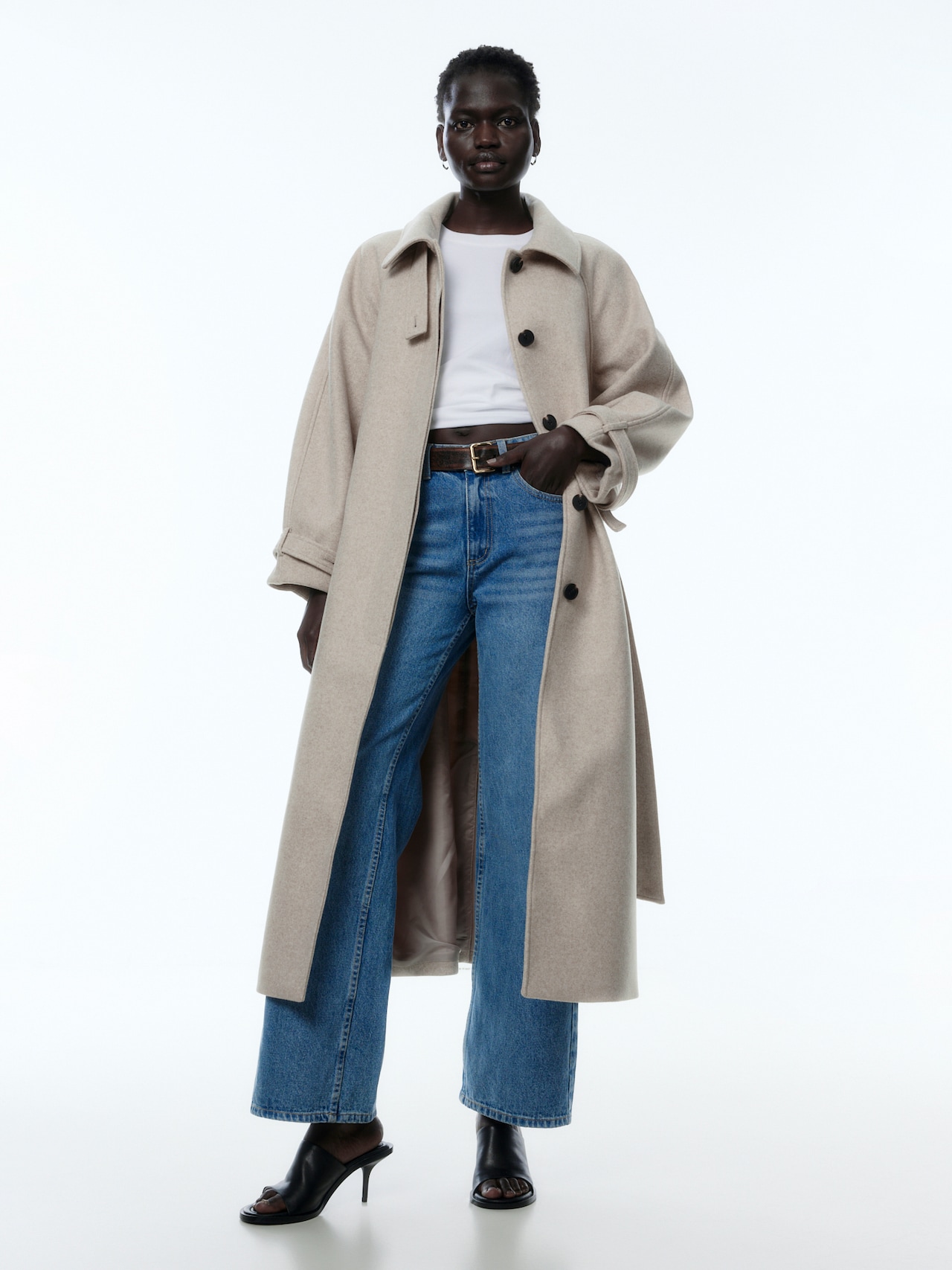 EDITED Manteau mi-saison 'Ekaterina' beige chiné