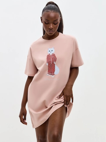 Camicia da notte 'Pajamas Cat' di Cat e Lolette in rosa