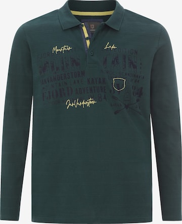 Jan Vanderstorm Poloshirt 'Makse' in Grün: Vorderseite
