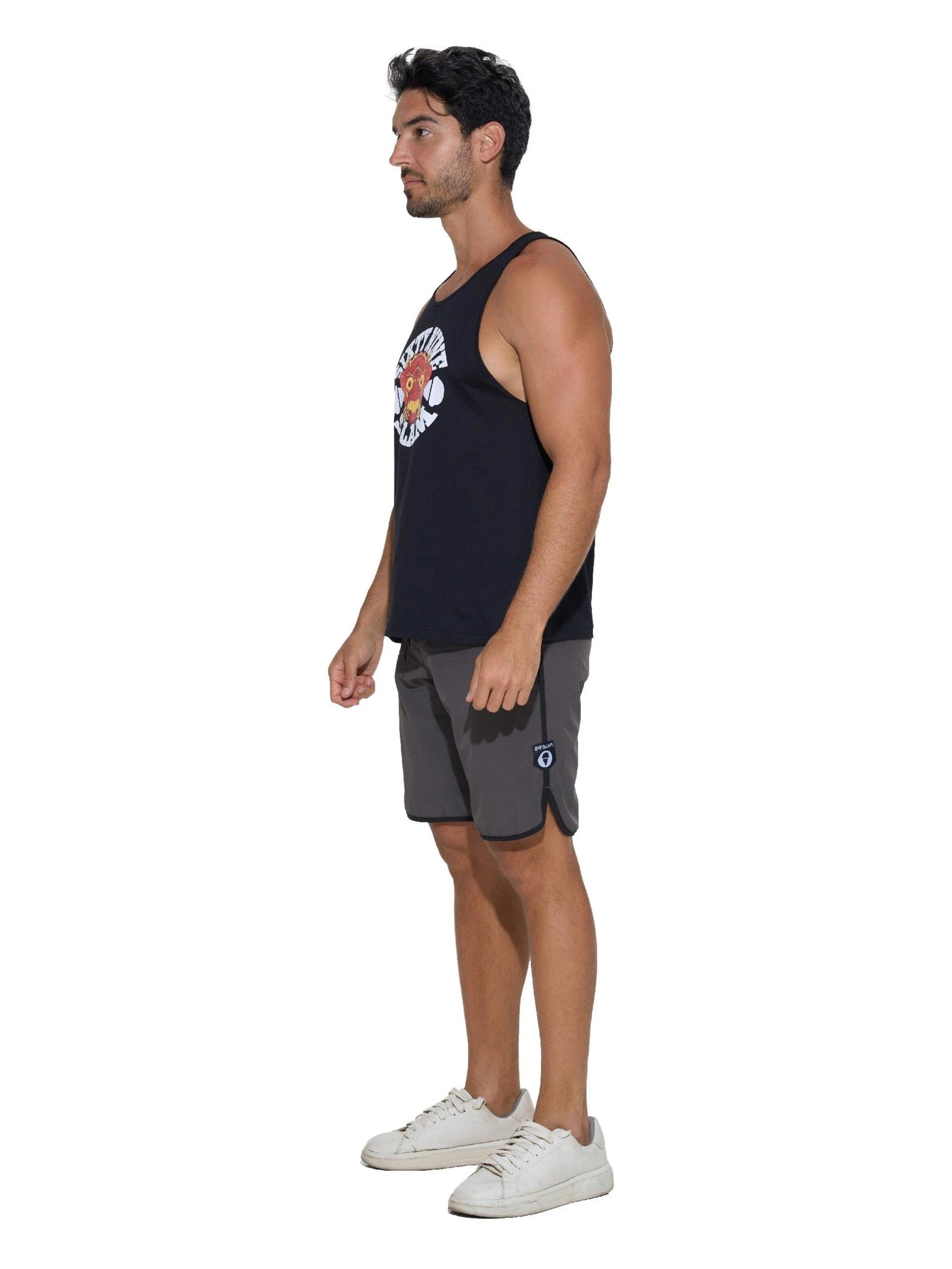 69Slam - Camiseta 'CAMISETA LOOSE FIT ROMAN BALI TAPEL' en negro