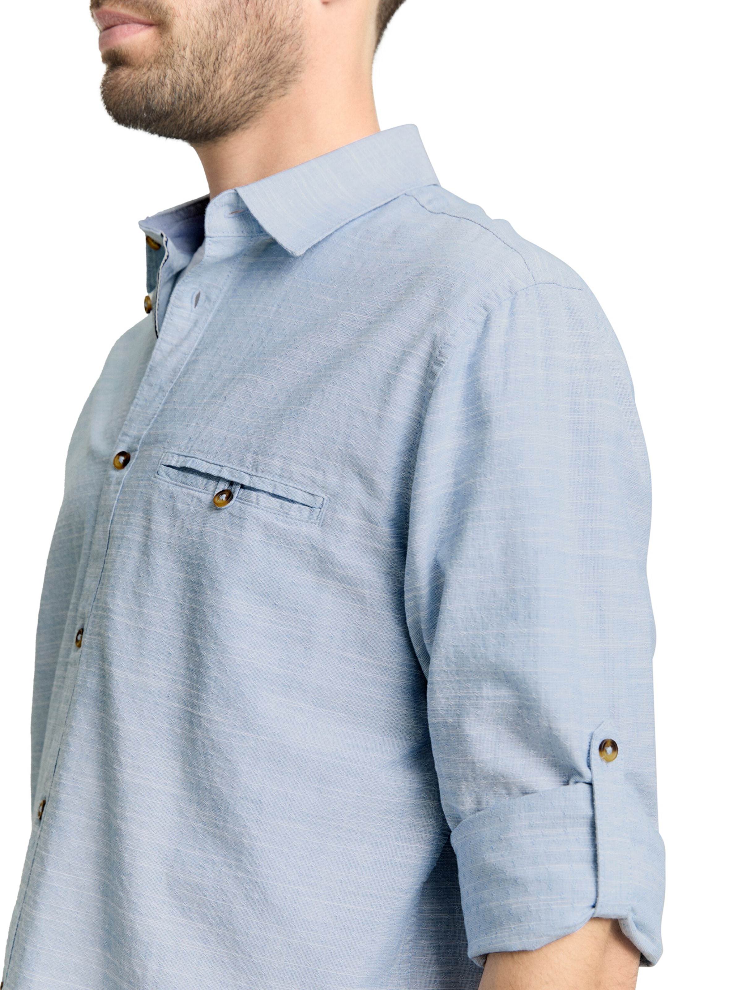 TOM TAILOR Rovný strih Košeľa - Modrá