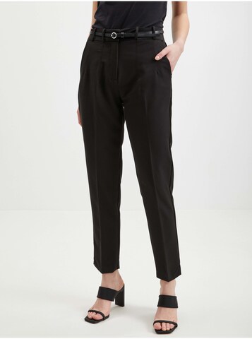 Orsay Regular Pleat-Front Pants in Black: front