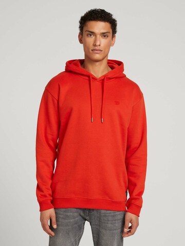TOM TAILOR DENIM Sweatshirt in Red: front