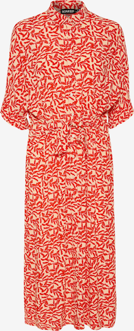 SOAKED IN LUXURY Платье-рубашка 'Zaya' в Красный: спереди