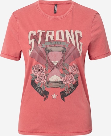 ONLY - Camiseta 'LIMA' en rosa: frente