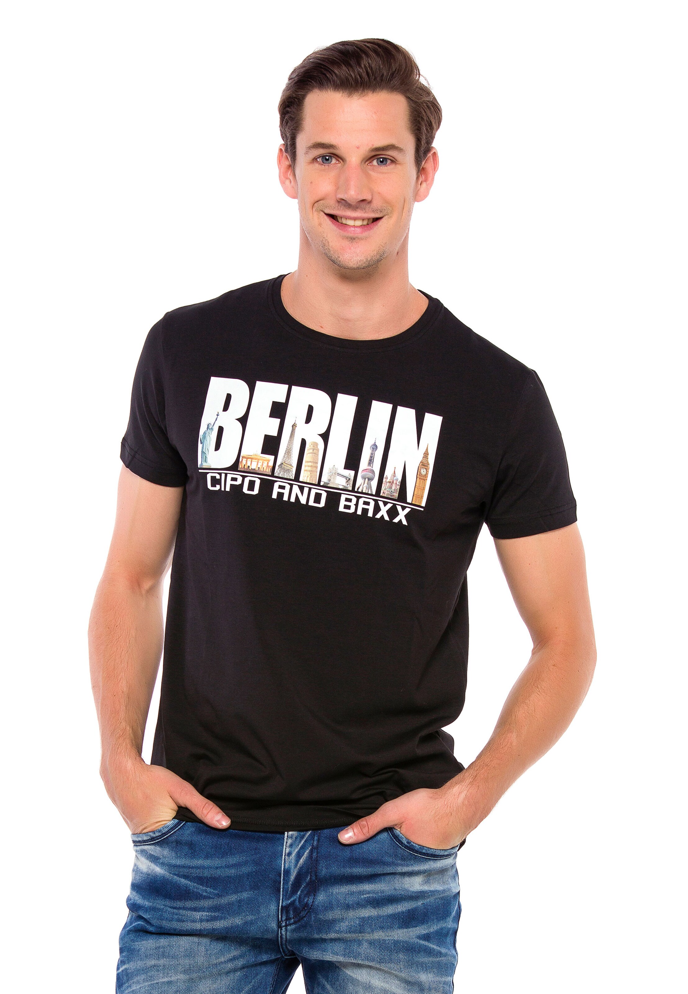 CIPO & BAXX Shirt in Zwart