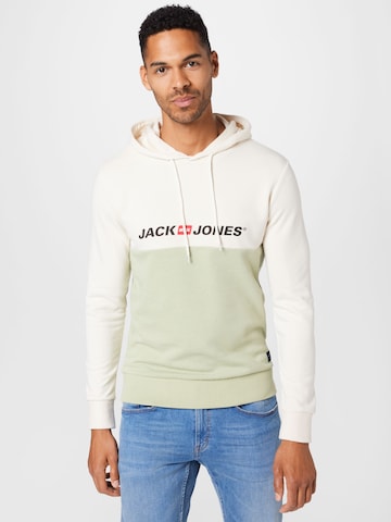 JACK & JONES - Sudadera en beige: frente