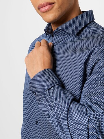 OLYMP - Slim Fit Camisa clássica em azul